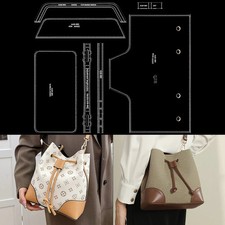 DIY Leather Craft Handmade Bag Craft-Sewing Template with Holes acrylic template