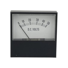 Prime Analog Panel Meter 0-50 DC Volts (New)