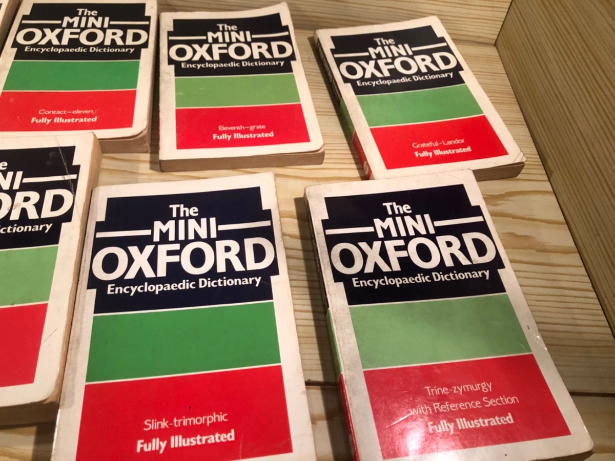 Vintage The Mini Oxford Encyclopaedic Dictionary Set Of Nine - Book 8 Missing