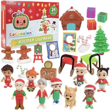 CoComelon 24 Piece Playset Holiday Calendar Character Figures and Accessories