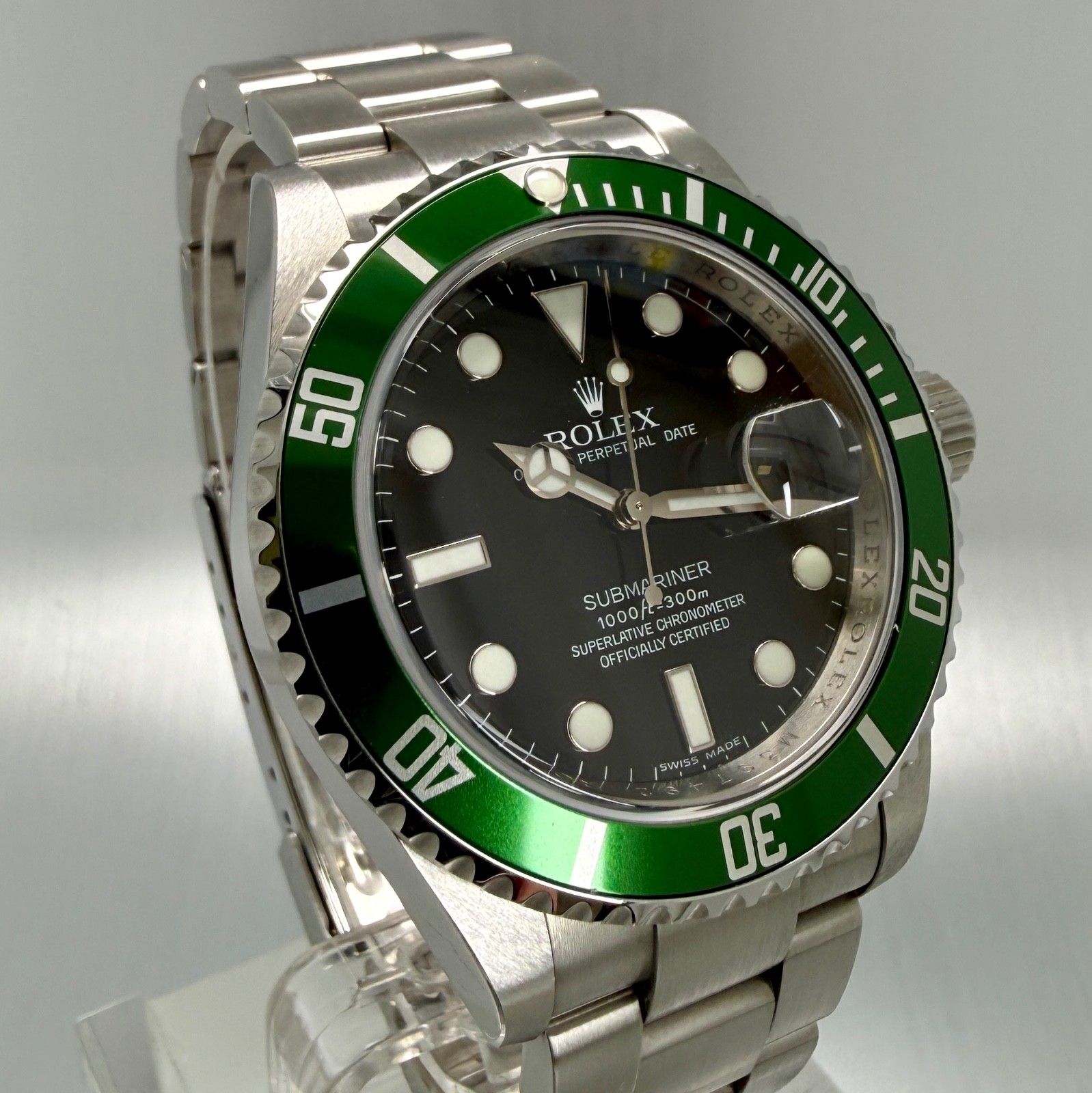 New Unworn! Rolex Submariner 50th Anniversary  "Kermit" 16610LV - Full Set image 5