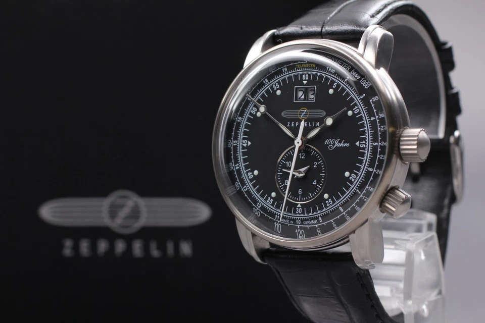 【Juego Completo Como Nuevo】 Reloj de Cuarzo Zeppelin 100 Aniversario (100 Años) 7640-2 Hombre Foto 2 de 4