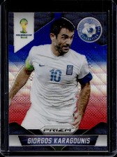 2014 Prizm FIFA World Cup Brazil Giorgos Karagounis Prizm Blue and Red Wave #101