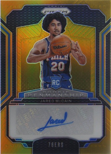 2024-25 Panini Prizm Deca Jared McCain Rookie Red #/199 76ers 