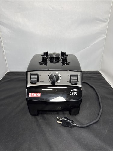 Vitamix 5200 VM0103 Motor Black Base Only Runs Smells Bad *Read*
