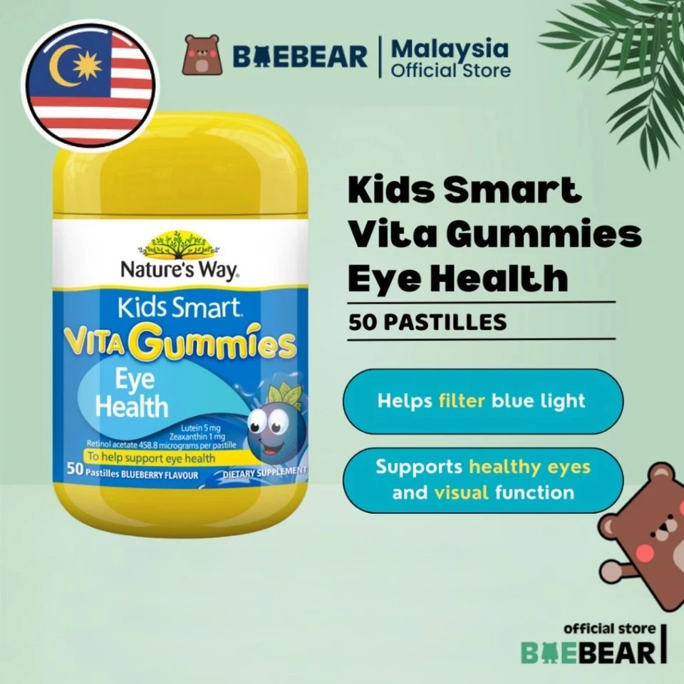 Nature’s Way Kids A+ VitaGummies luz azul con luteína, gomitas Vit A años 30 Foto 2 de 4