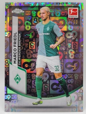 Marco Friedl 2023-24 Topps Chrome Bundesliga Refractor /60 SV Werder Bremen NM