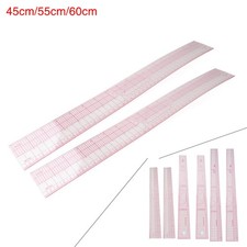 2PCS C-Thru English-Metric Beveled Ruler Calibrated For Designers&Pattern Makers