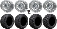 GTW Medusa 10" Golf Wheels Silver 20" X-Trail Tires Yamaha