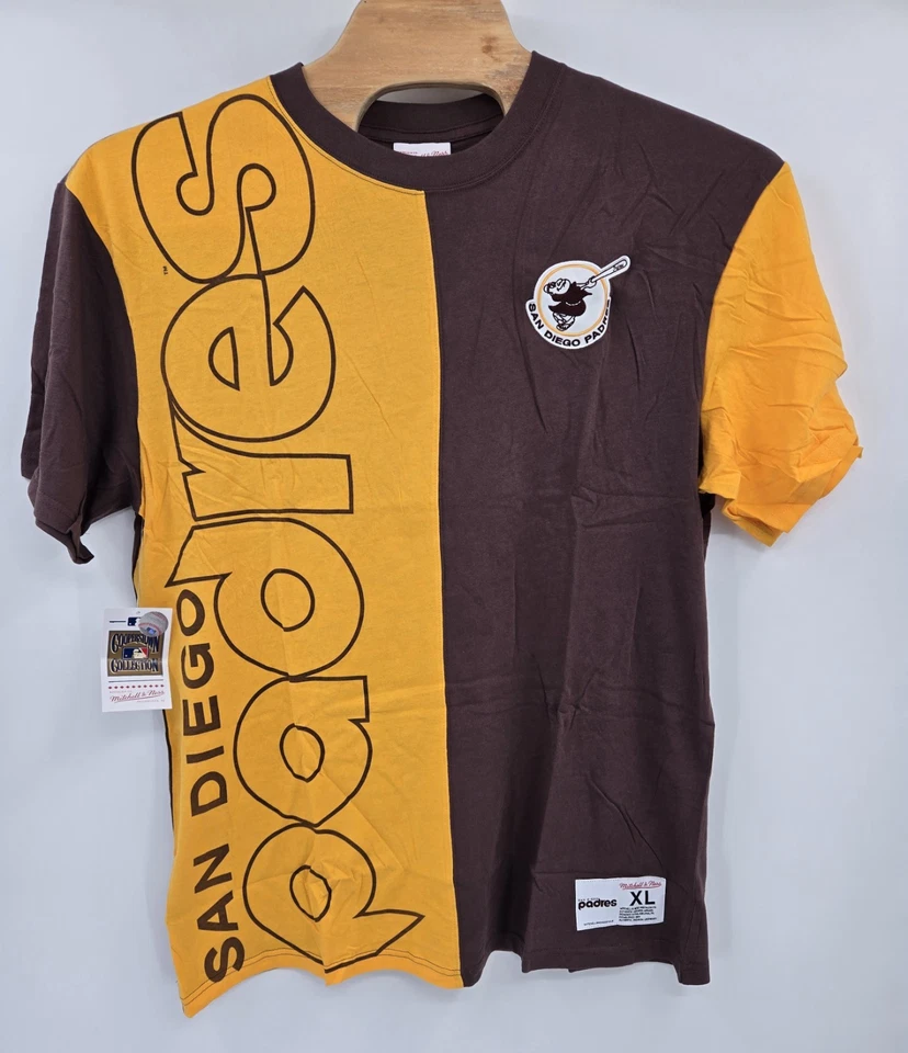 San Diego Padres T-Shirt Mens XL Mitchell & Ness MLB Play By Play 2.0 The Friars - Image 2 of 4
