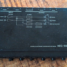 Sony XEC-505 Analog Stereo Crossover, 2 Kanä...