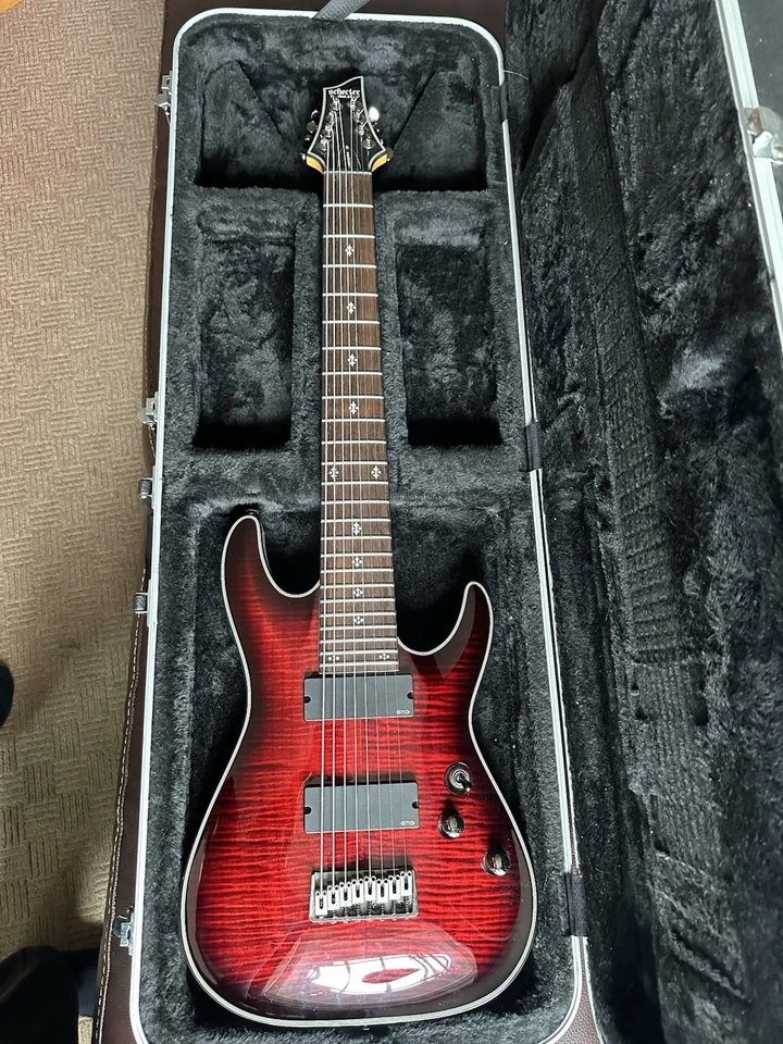 Schecter Damien Elite 8 String Lead Shred Guitar Excellent Condition - Image 3 of 4