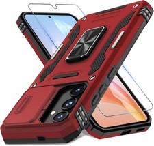 Case for Samsung Galaxy S25 6.2-Inch with Slide Camera Cover and Screen Protecto