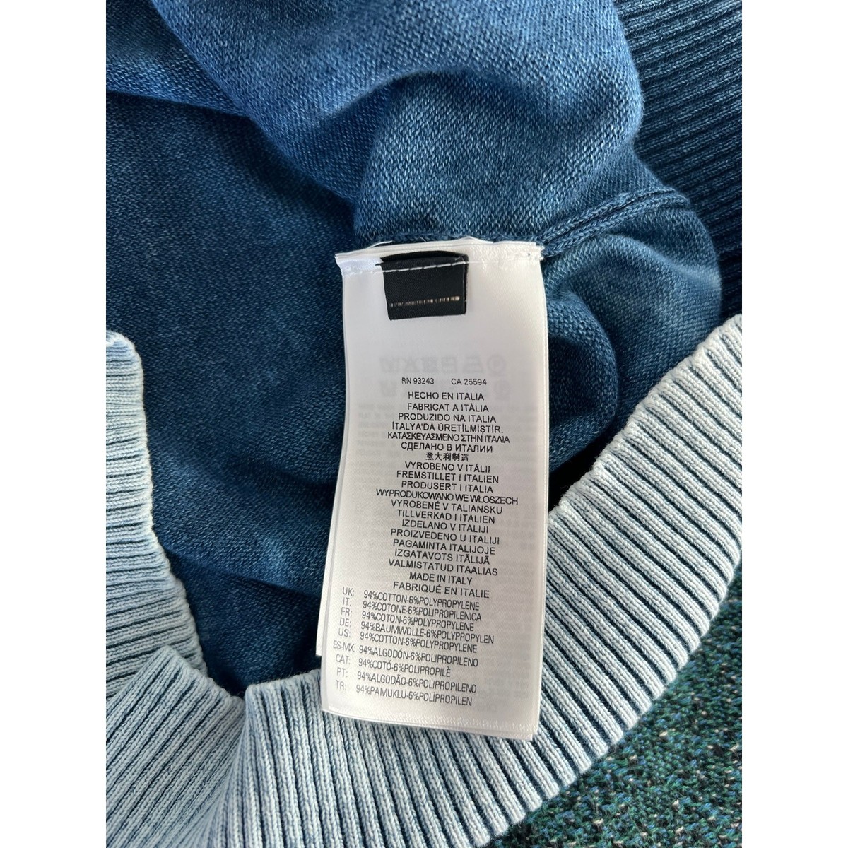 Diesel K-Zeros Knitwear Sweater - Size Large - Indigo Blue - NEW 