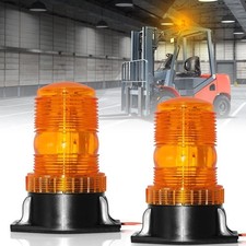 2pcs Amber Forklift Beacon Light 30 Led Emergency Strobe Lights Industrial Warni 2pcs Amber Forklift Beacon Light 30 Led Emergency Strobe Lights Industrial Warni