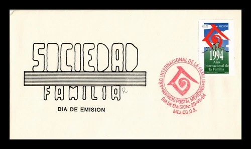Dr Jim Stamps Mexico 1994 International Year of the Family First Day Cover