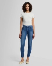 7 FOR ALL MANKIND WOMENS SLIM ILLUSION LUXE HIGH-RISE ANKLE SKINNY JEANS SIZE 32