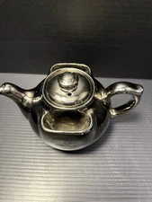 Vintage Hall China Co T- Ball Saddle Bag Teapot 1950s 