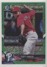 2018 Bowman Green Shimmer Refractor 56/99 Scott Kingery #BCP65 Rookie RC no9