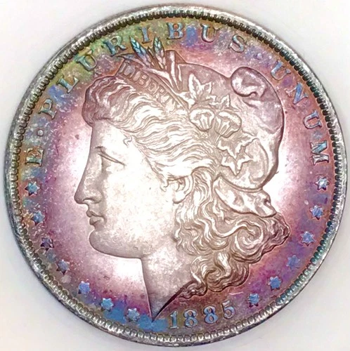 1885 O MORGAN DOLLAR! MS+++! BULLSEYE PROOF LIKE! ABSOLUTELY STUNNING! NR #S1061