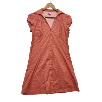She's Cool Polka Dots Y2k Babydoll Rockabilly Shirt Dress Womens L Orange White | eBay She's Cool Polka Dots Y2k Babydoll Rockabilly Shirt Dress Womens L Orange White | eBay