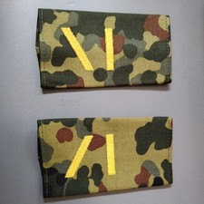 Schulterklappen Schulterschlaufen  Marine Gefreiter UA Flecktarn