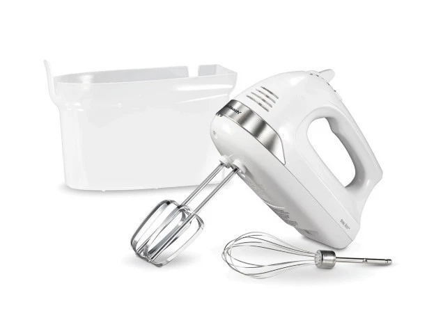 HAMILTON BEACH 6 Speed HAND MIXER Beaters and Whisk WITH SNAP-ON CASE WHITE NIB
Opens in a new windo