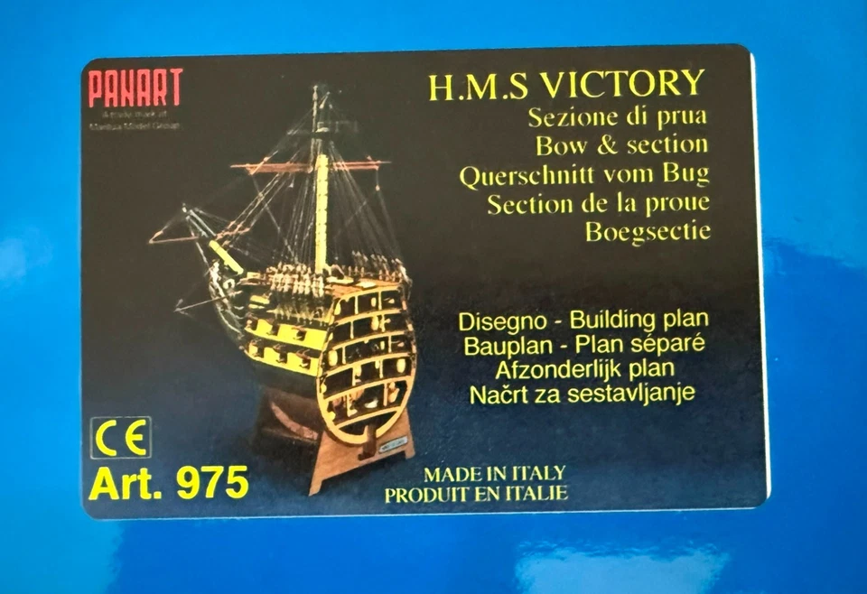 Modelo Panart Mantua - H.M.S. Planos de construcción Victory e instrucciones de sección de arco. Foto 3 de 3