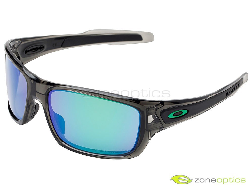 Oakley Turbine Polarized Sunglasses OO9263-09 Grey Smoke/Jade