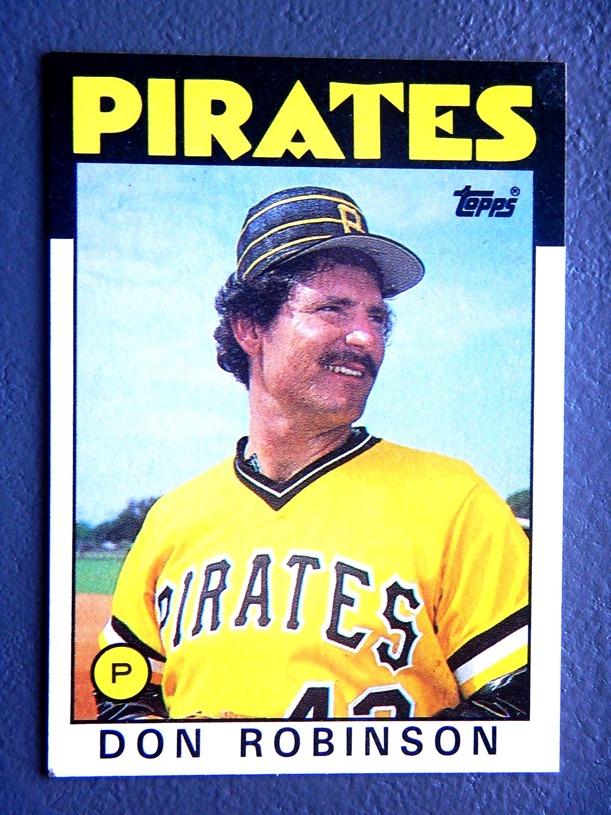 Don Robinson #731 Topps 1986 Baseball Card (Pittsburgh Pirates)