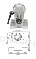 Bastone da equitazione tornio 65 mm, cono centrale Morse 2 Live Center MT2 bastone da equitazione