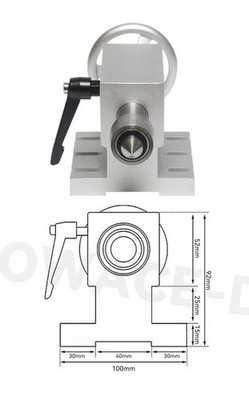 65mm Drehmaschine Reitstock, Zentrum Morsekegel 2 Live Center  MT2 Reitstock