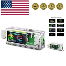 USB 3.0 Tester, IPS Color Display Digital Multimeter Voltmeter Current and Vo...