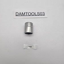 Snap On Tools FSM191 3/8" Drive 6Pt Metric 19mm Flank Dr Shallow socket USA 