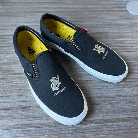 hufflepuff slip on vans
