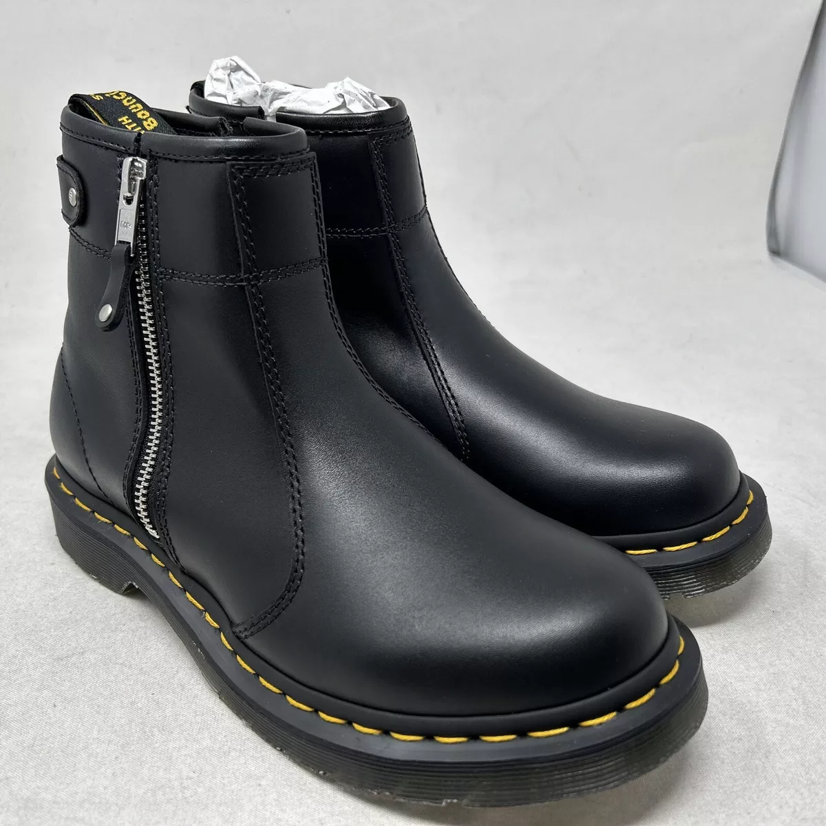 Dr. Martens 2976 Twin Zip Wanama Black Boots Women Size 6 (gx425)