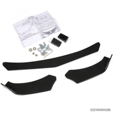 Fit For Front Bumper Lip Chin Spoiler Splitter Protector Diffuser Body ABS Kit