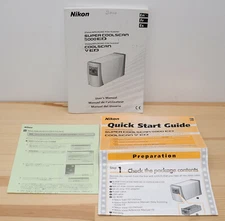 MANUAL for NIKON COOLSCAN V 5000 ED SCANNER Quick Start Guide