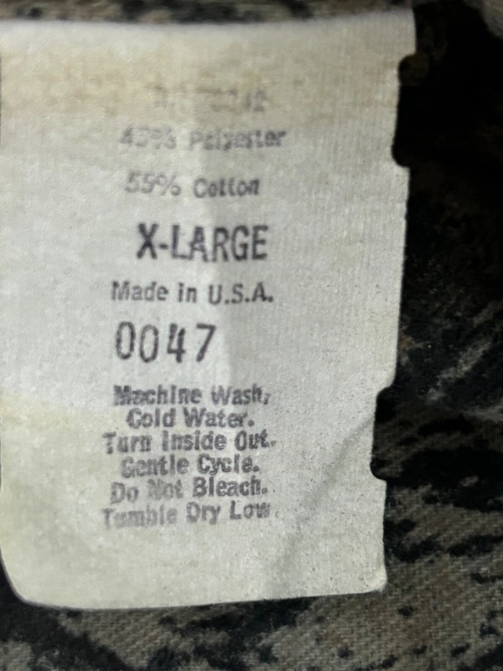 VTG Mossy Oak Breakup Camo Shirt Womens Extra Large Long Sleeve Pocket Front USA - Image 4 of 4