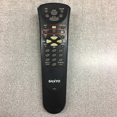 Sanyo FXGE Original Multi-Function Replacement Remote Control Cable TV VCR