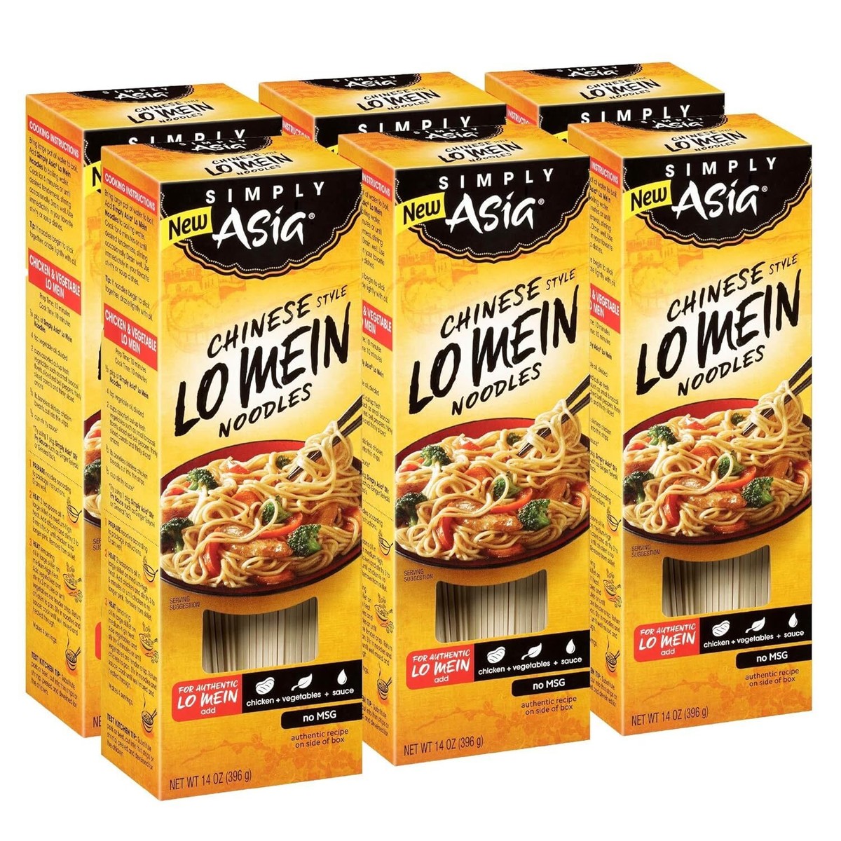 Chinese Style Lo Mein Noodles, 14 Oz (Pack Of 6) | eBay
