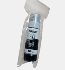 Genuine Epson 522 Ecotank Ink Bottle T522120-S Black EXP Jan 2026 New Sealed