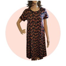 Fall Fashion LuLaRoe Simply Comfortable High Low  Dress XXS Floral T13