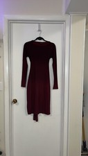 Go Couture Sweater Burgundy Dress Size Small Long Sleeve 