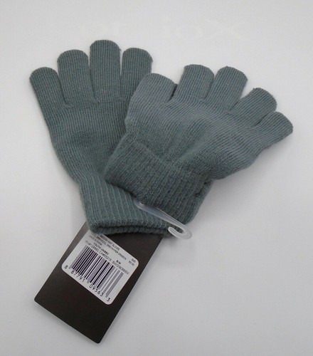2x TWO! new Nike Knit Gloves Youth Kids S/M Grey/Hyper Crimson nwt - Picture 3 of 4