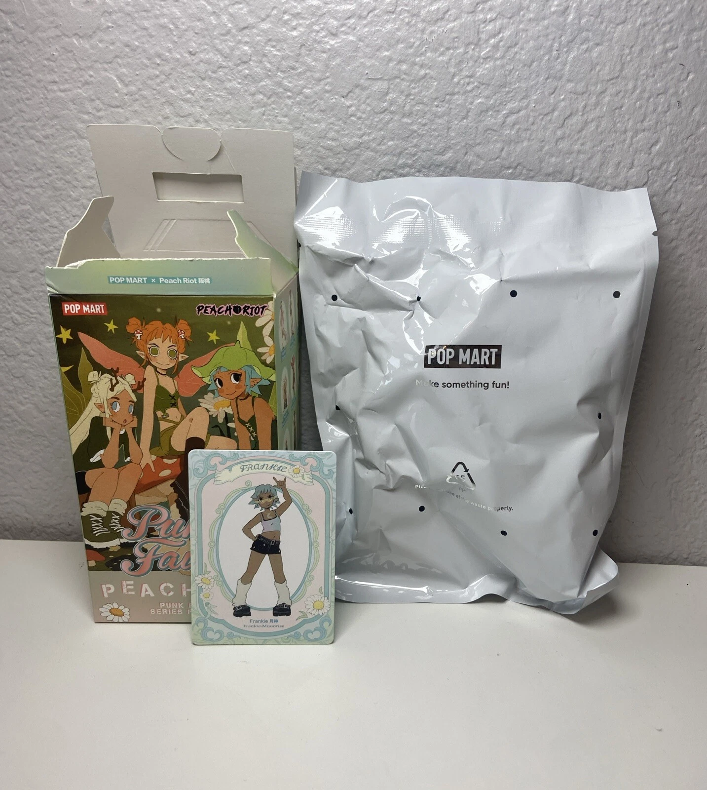 CIB Pop Mart Peach Riot Punk Fairy Series Frankie Moonrise Figure Toy SEALED BAG