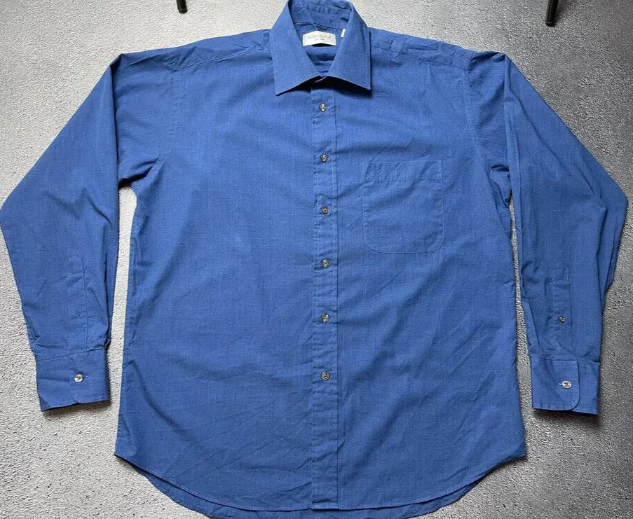 Camicie Yves Saint Laurent blu navy con bottoni taglia L