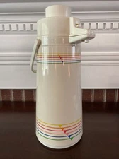 Phoenix Rainbow Stripe Vintage Thermal Coffee Air Pot 