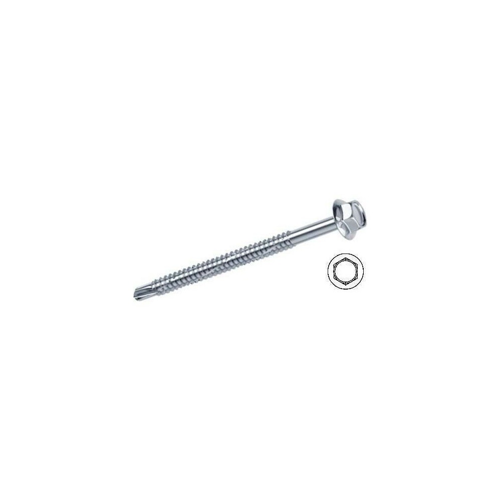 Viti Professionali Kovervit 6,3x90 TE Acciaio Zincato - 100 PZ