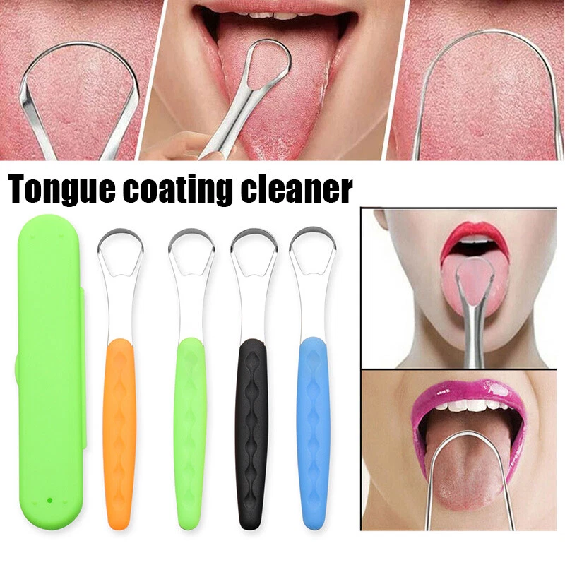 Tongue Scraper Cleaner Stainless Steel Dental Fresh Breath Cleaning Oral  Tounge